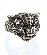 Men's Sterling Silver Tiger Ring