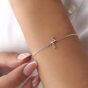 14k Gold Flamingo Bracelet, 14k Solid Gold Bracelet, Gold Bracelet for women, Solid Gold Bracelet