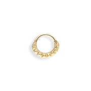 14k Gold Embossed Helix Piercing