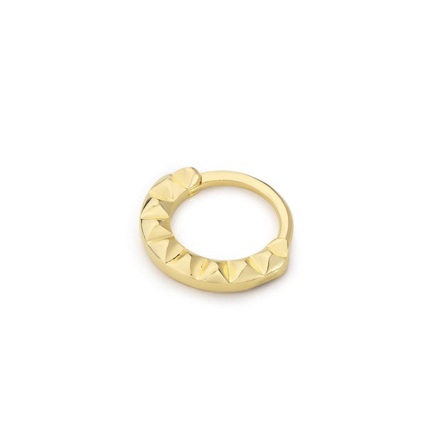 14k Gold Embossed Helix Piercing