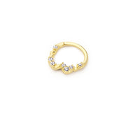 14k Gold Stone Wave Model Helix Piercing