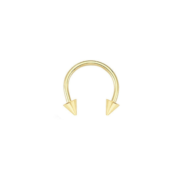 14k Gold Arrow Helix Piercing