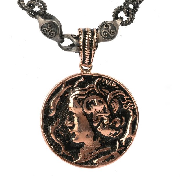 Men's Sterling Silver Coin Necklace