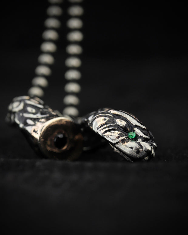 Snake Necklace in Sterling Silver