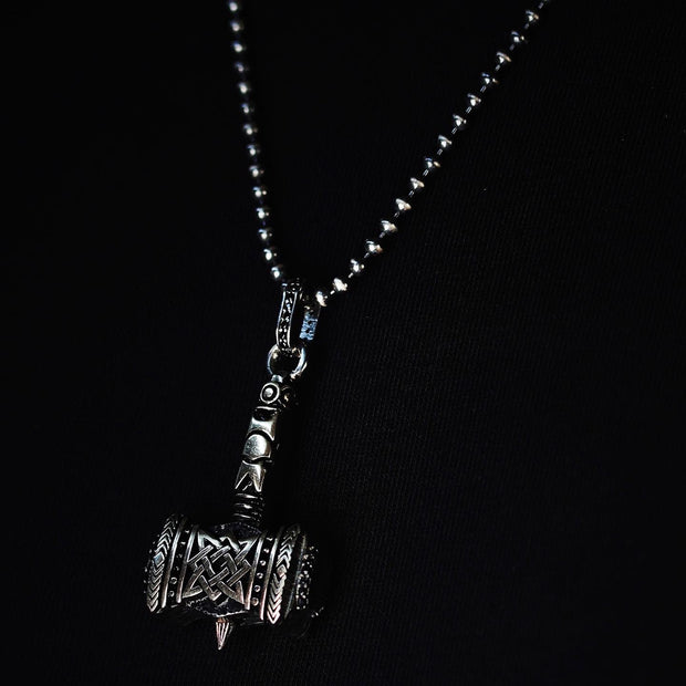 Thor  Necklace in Sterling Silver, Men's Sterling Silver Necklace