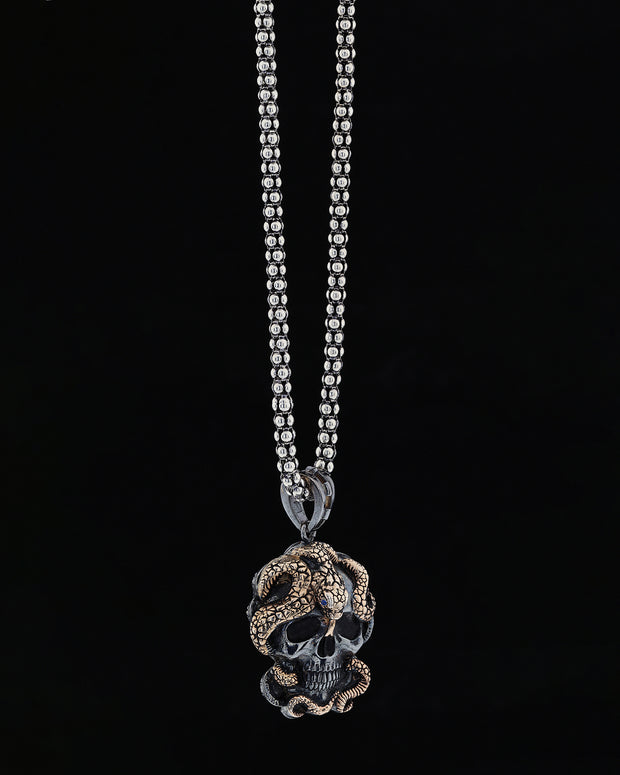 Skull and Snake Necklace