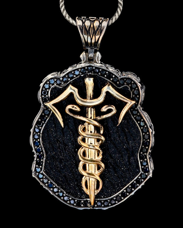 Mens' Medical Symbol Caduceus Necklace