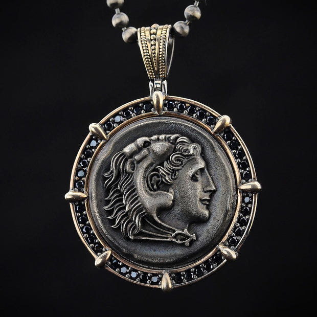 Men's Sterling Silver Coin Necklace