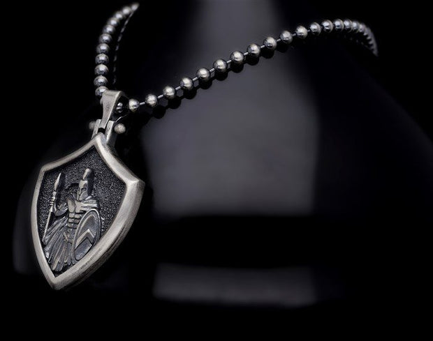 Men’s Sterling Silver Spartan Necklace