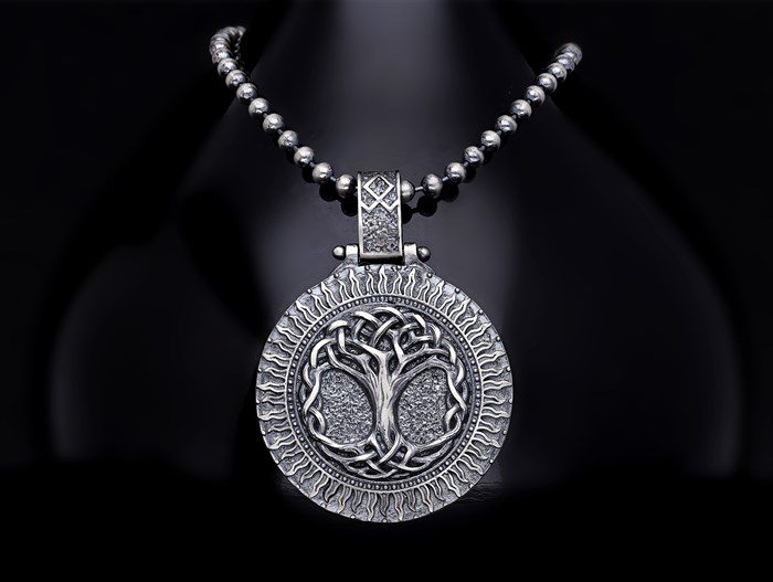 Men’s Sterling Silver Tree of Life Necklace