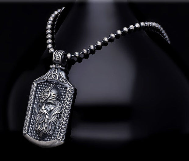 Men’s Sterling Silver Medallion Necklace