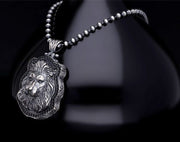 Men’s Sterling Silver 3D Lion Necklace