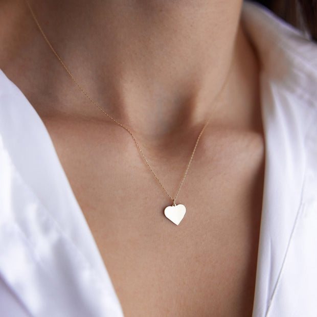 14k Gold Plate Heart Necklace