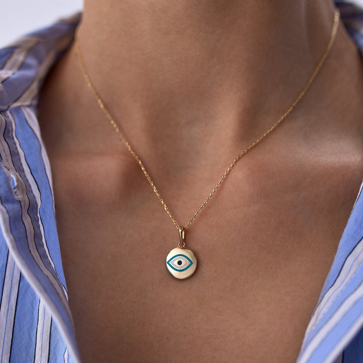 gold evil eye necklace,evil eye necklace, 14k gold evil eye necklace, evil eye necklaces, Turkish eye necklace