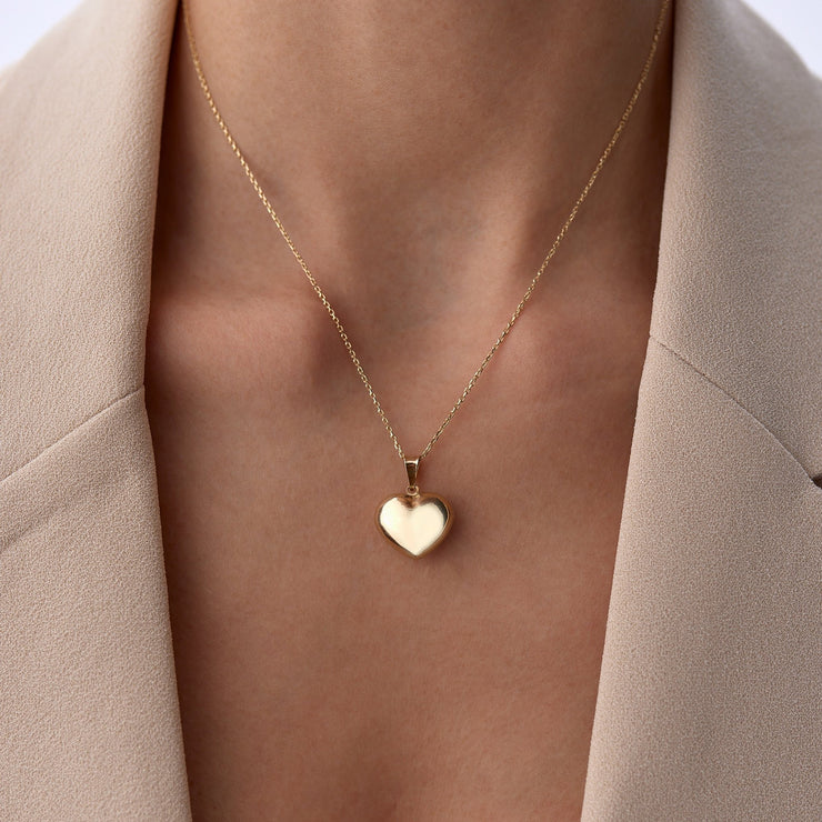 14k Gold Heart Necklace