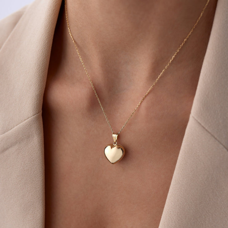 14k Gold Heart Necklace