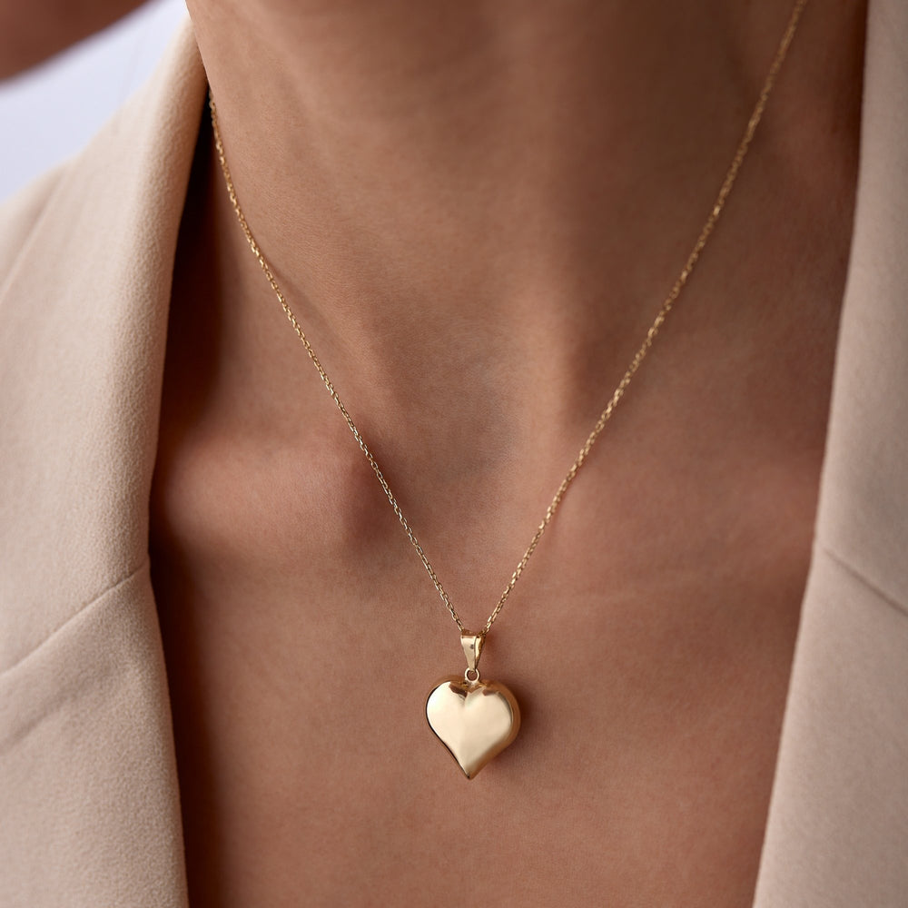 14k Gold Heart Necklace