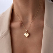 14k Gold Heart Necklace