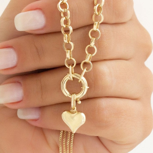 14k Gold Heart Necklace