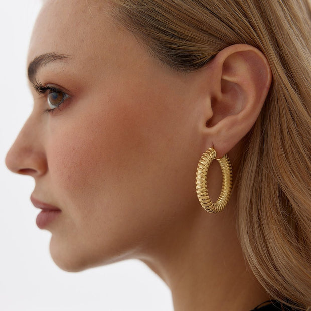 Spaghetti Hoop Earrings