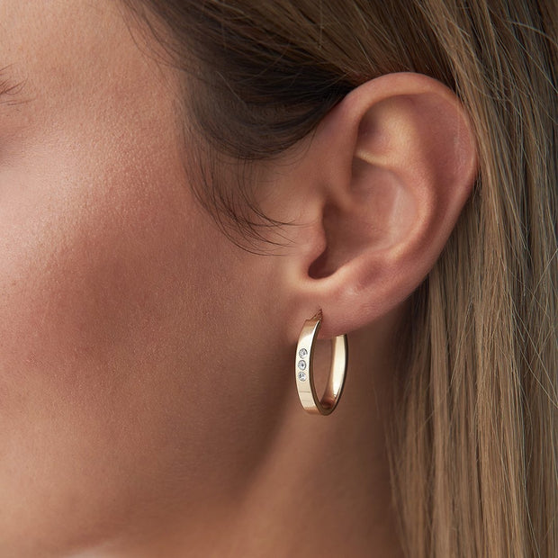 Tria Hoop Earrings