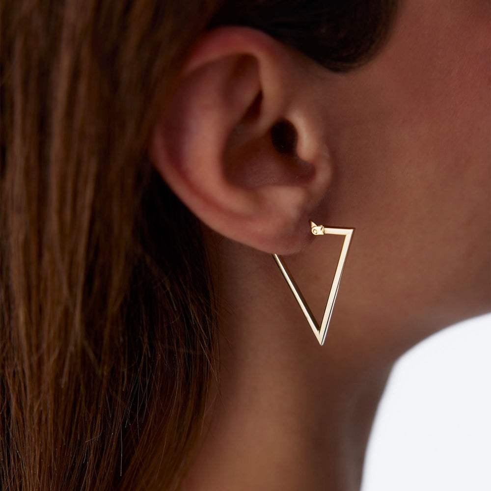 Triangle Hoop Earrings