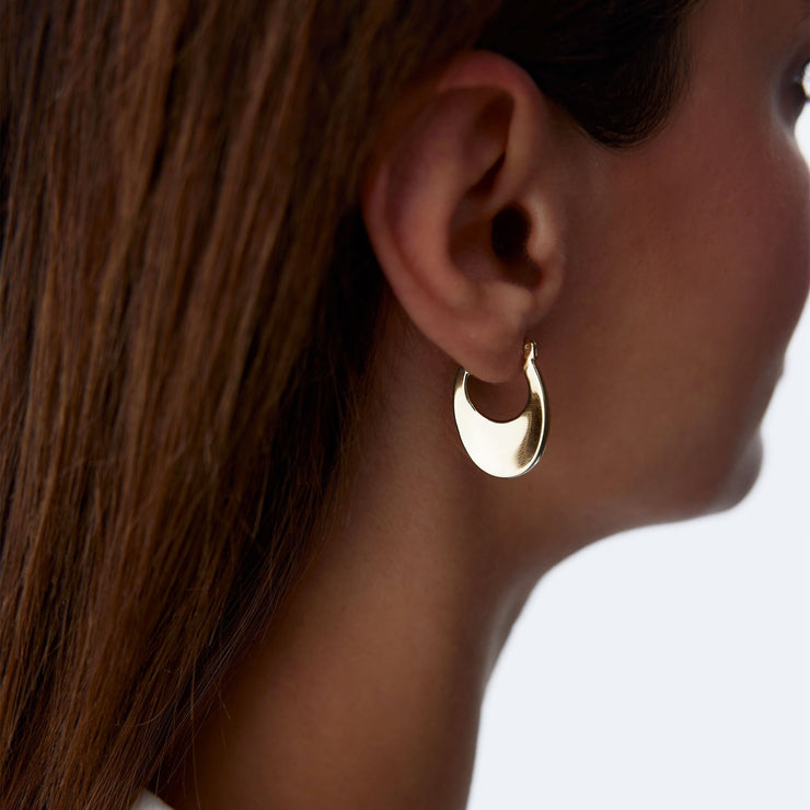 Mirrored Bombe Hoop Earrings