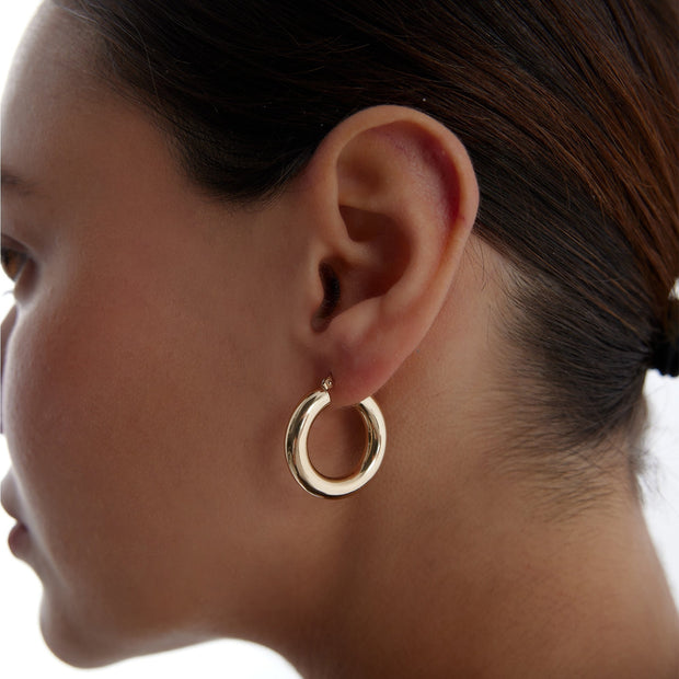 Mede Bombe Hoop Earrings