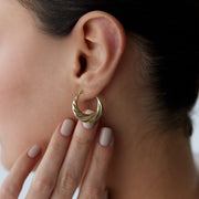 Boom Fold Hoop Earrings