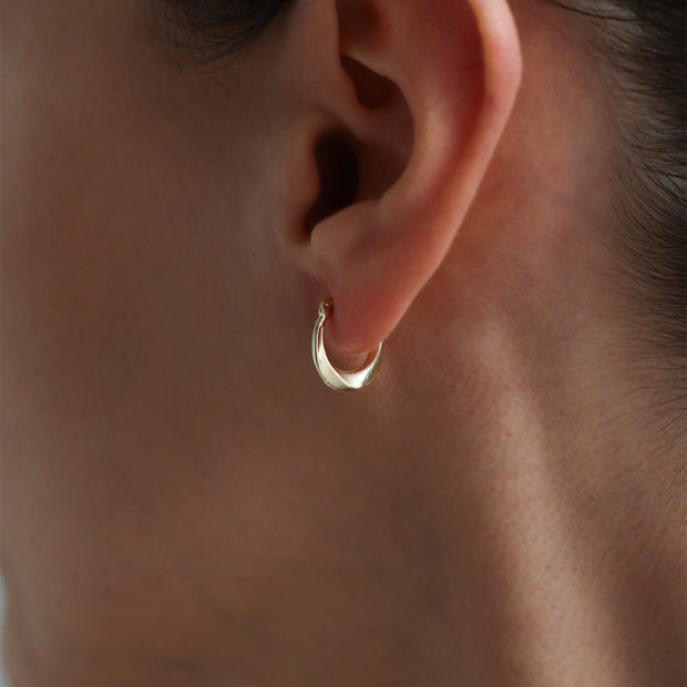 14k Gold Ultra Mini Es Hoop Earrings