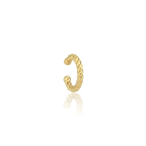 14k Gold Auger Earcuff