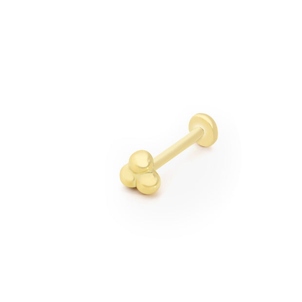 14k Gold Threesome Top Model Tragus Piercing