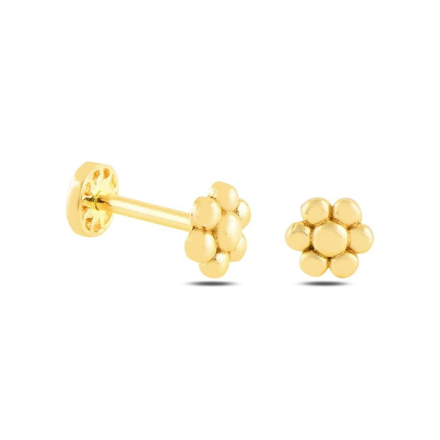 14k Gold Papatya Model Tragus Piercing