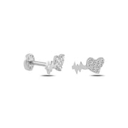 14k Gold Heartbeat Model Tragus Piercing