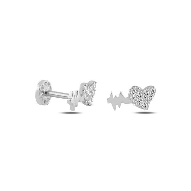 14k Gold Heartbeat Model Tragus Piercing