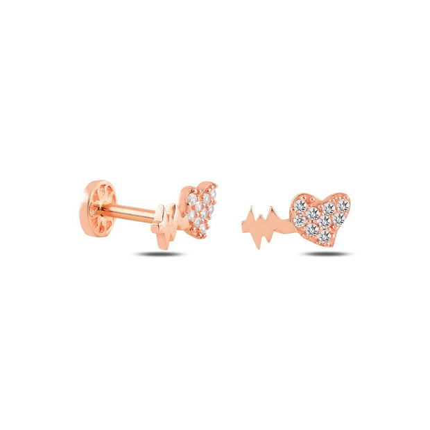 14k Gold Heartbeat Model Tragus Piercing