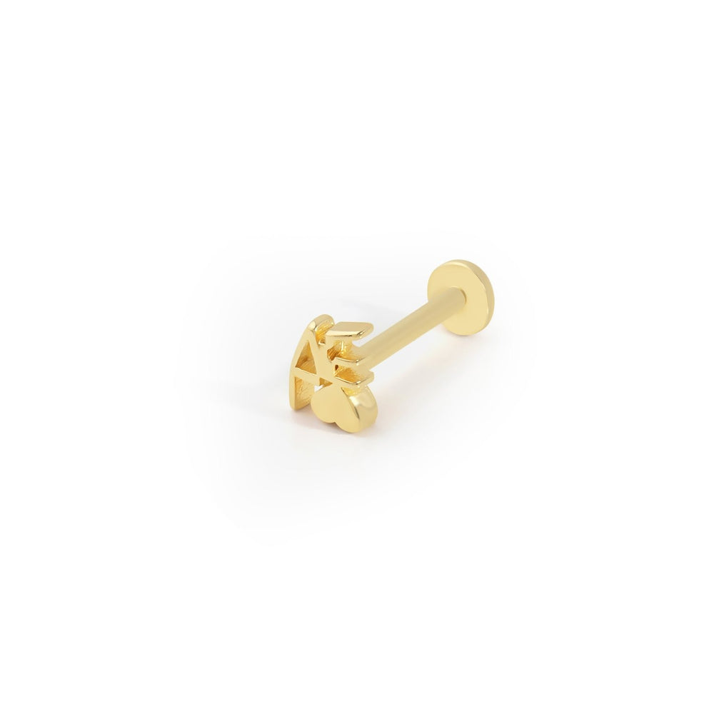 14k Gold Special Design Tragus Piercing