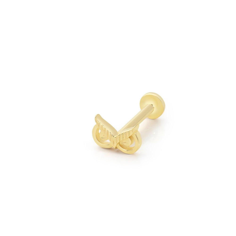 14k Gold Owl Tragus Piercing