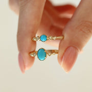 14k Gold Turquoise Ring