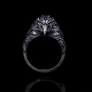 Men’s Sterling Silver 3D Eagle Ring