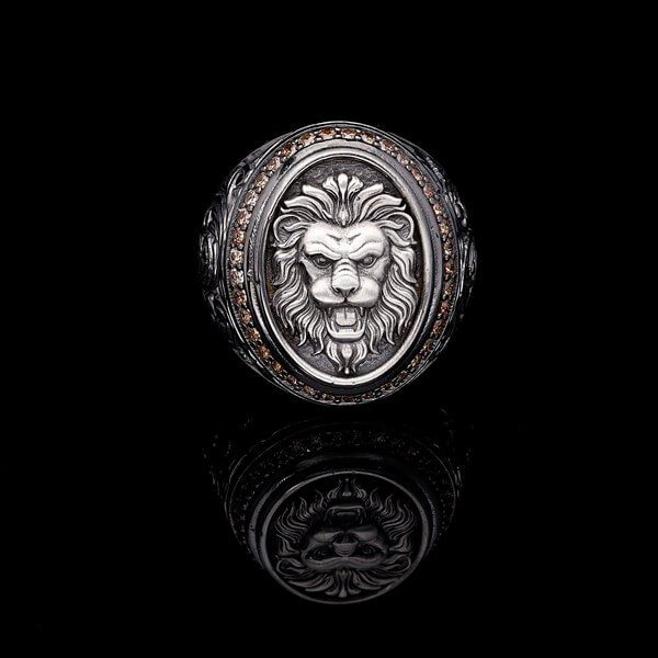 Men’s Sterling Silver Handmade Lion Ring