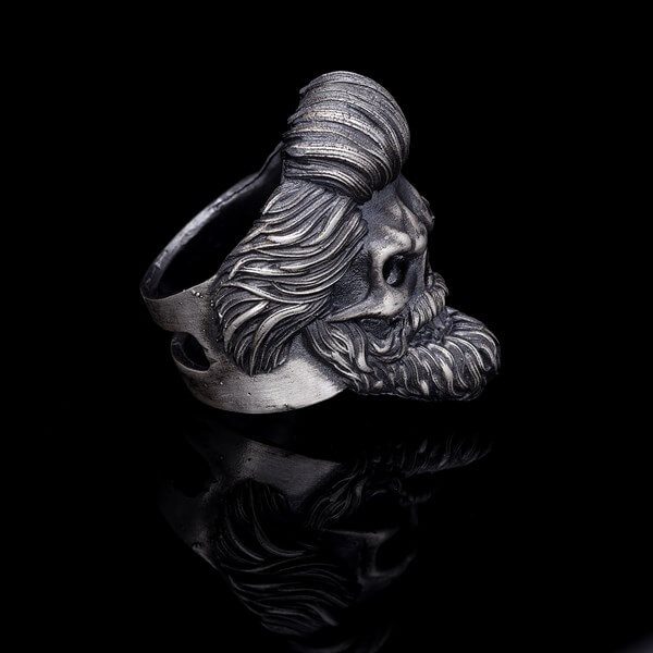 Men’s Sterling Silver 3D Gothic Ring