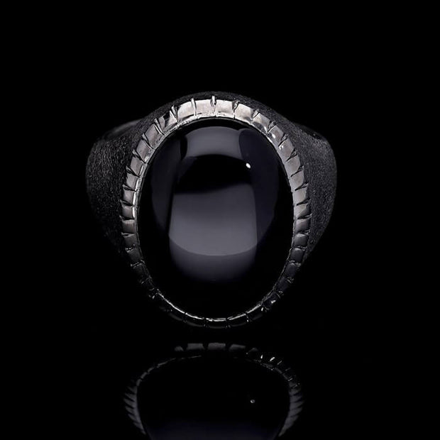 Men's Black Onyx Ring