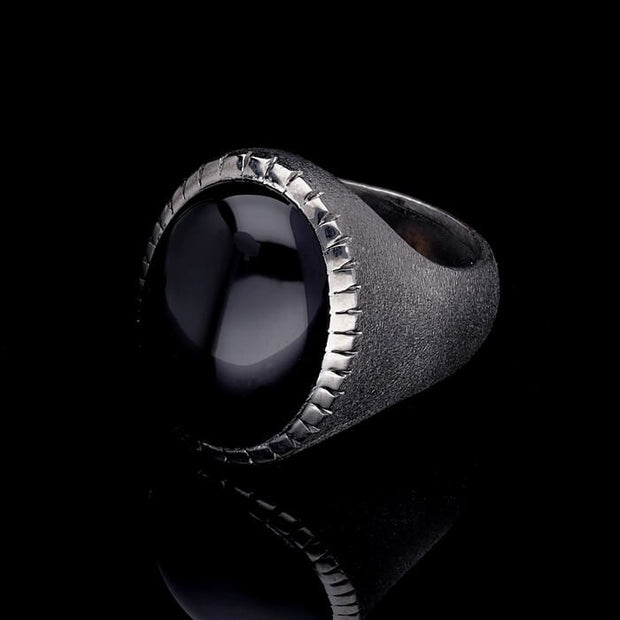 Men's Black Onyx Ring