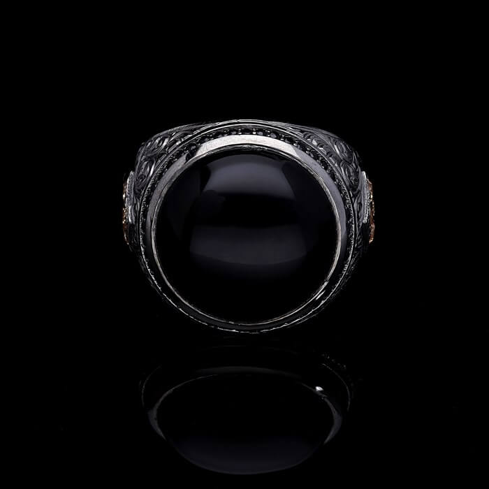 Men’s Sterling Silver Onxy Ring