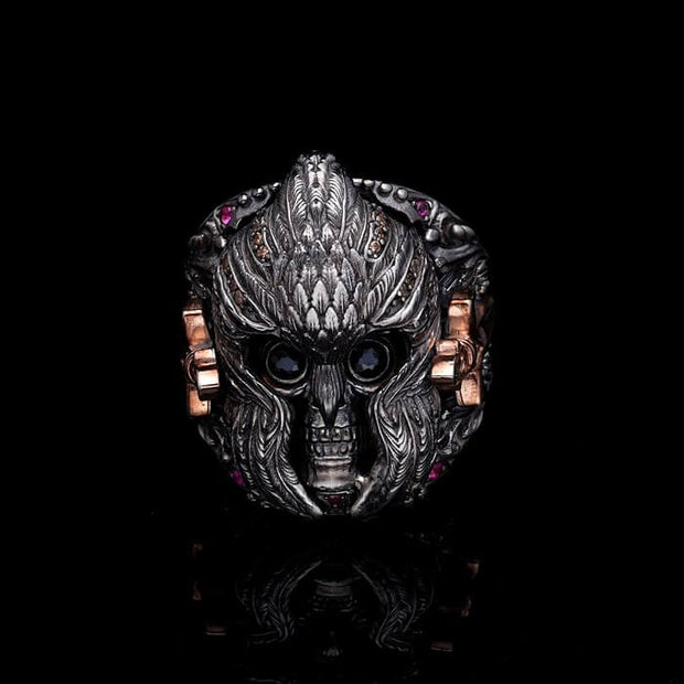 Men’s Sterling Silver Mask Unique Ring