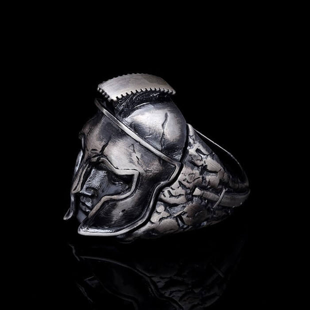 Men’s Sterling Silver Warrior Sparta Ring