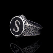 Men’s Sterling Silver Oval Gemstone Personealized Ring