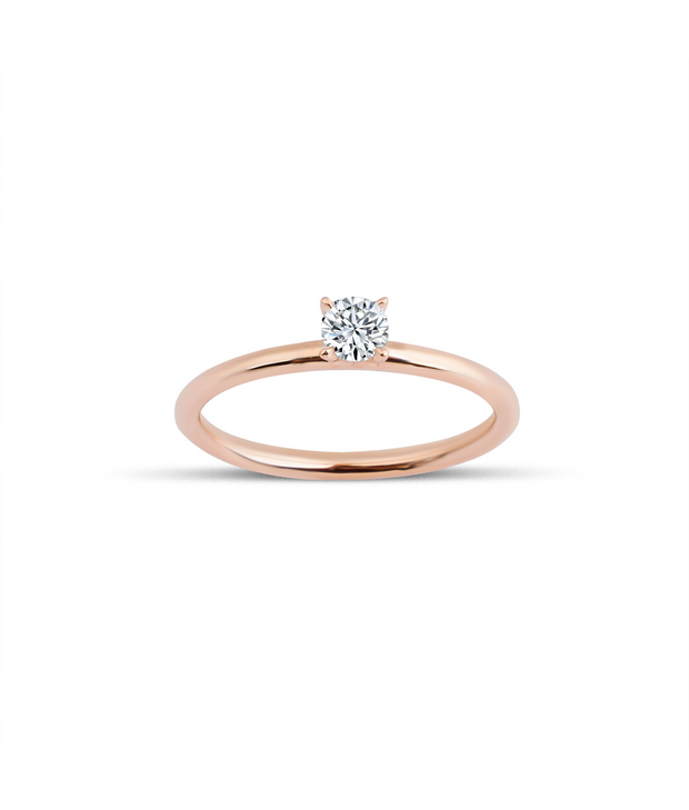 Round Cut Solitaire Diamond Ring