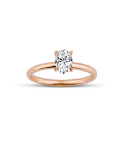 Oval Cut Solitaire Diamond Ring